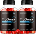 (2 Pack) TruGenix Gummies, TruGenix Gummies para homens, Oficial TruGenix Gummies Fórmula avançada, TruGenix ACV Gummies, TruGenix Suplemento de suporte Gummies, Fórmula Premium, 120 Gummies para 2 meses
