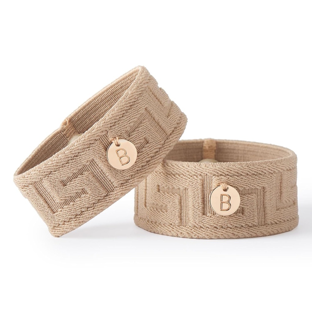 Blisslets Acupressure Relief Band - Ana Duo (Médium) - Bandas de doença de movimento e alívio de náuseas para mulheres grávidas .
