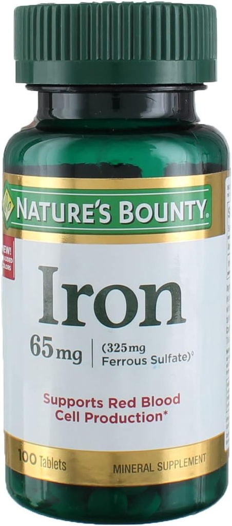 Ferro 65 mg, 4 frascos (número 100)