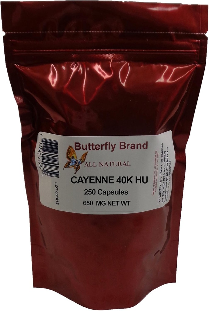 Cayenne 40K Cápsulas HU 650mg Saco de 250