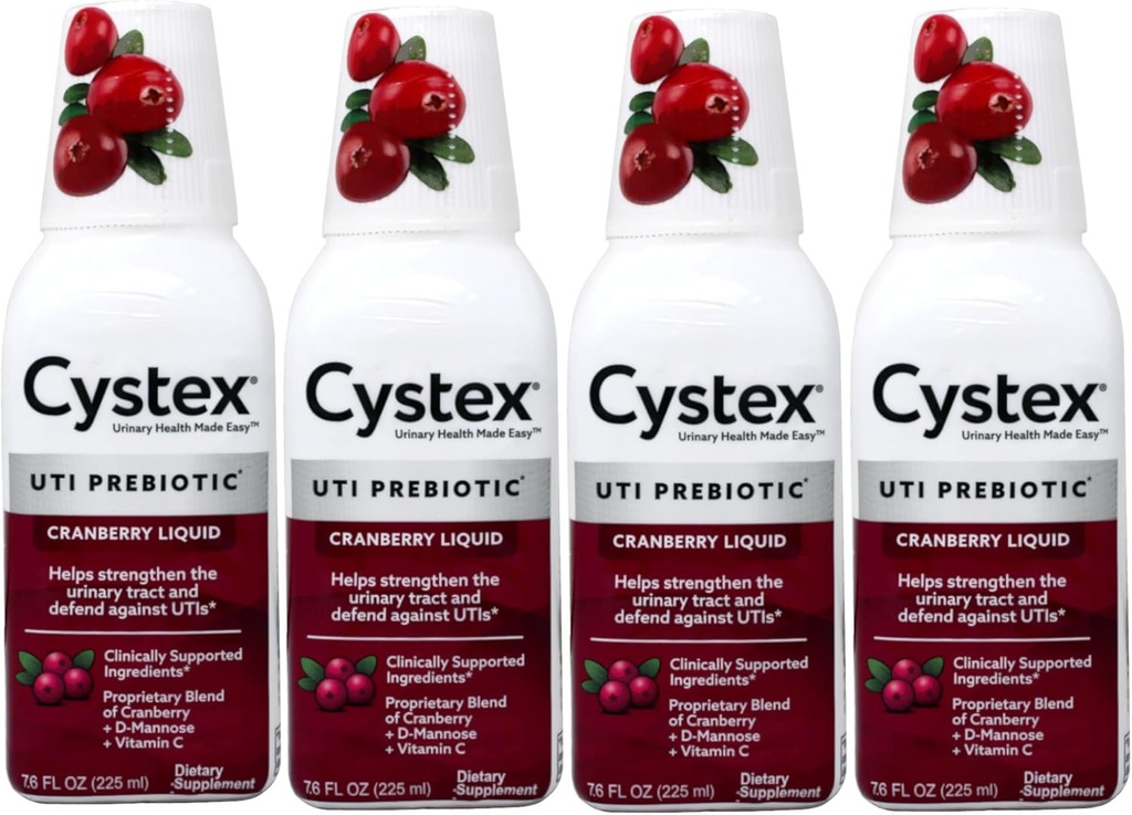 Complexo Cystex Liquid Cranberry, 7.6 Fl Oz (Pacote de 4)