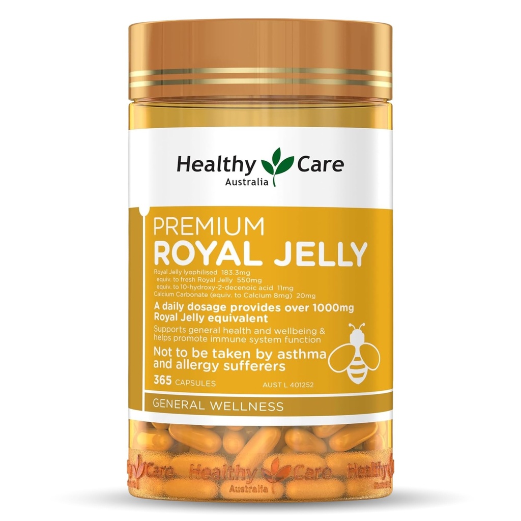 Cuidado saudável Royal Jelly 1000 365 Cápsulas Suplementos Made in Australia