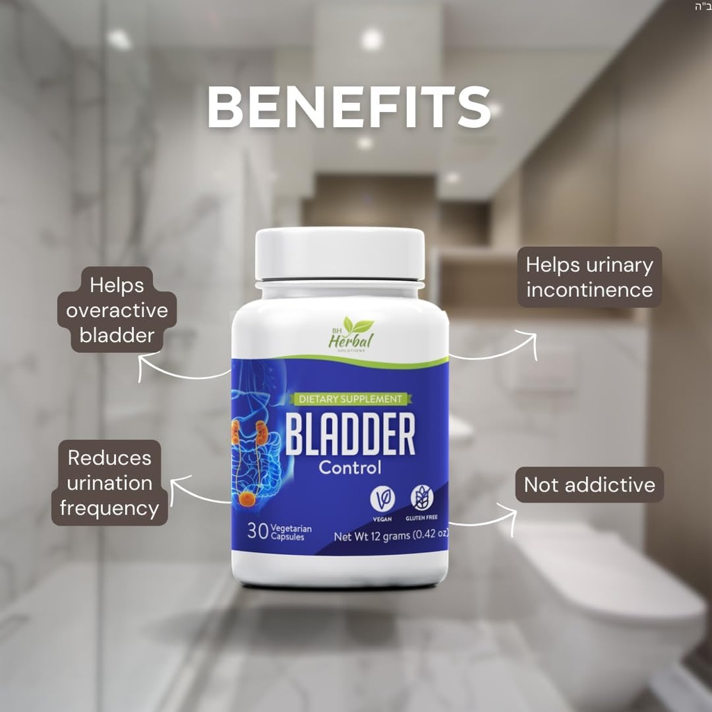 Supplement de controle de bexiga, suplemento de suporte de bexiga para homens e mulheres, ajuda a reduzir vazamento urinário, frequência e urgência - Suplemento de ervas naturais