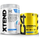 Cellucor Pre Treino & BCAA Bundle, C4 Original Pré Treino Pó, Congelado Bombículo, 30 Servings + XTEND BCAA Pó, Freedom Ice, 30 Servings