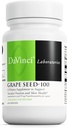 DAVINCI Labs Grape Seed-100 - Suplemento dietético de suporte Sistema imunológico, função vascular e pele saudável* - com 100 mg Extrato de semente de uva por serviço - sem glúten - 60 Cápsulas vegetarianas