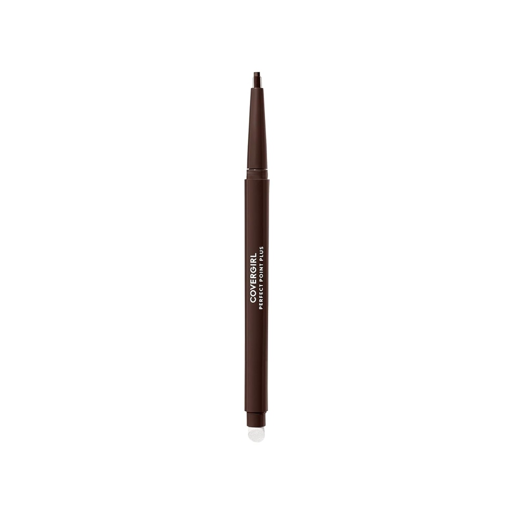 CoverGirl Perfect Point Plus Eyeliner lápis, Espresso, Long-Lasting, Versátil Brown Eyeliner, Soft Smudging Dip, No Sharpening Needed, Pack of 1