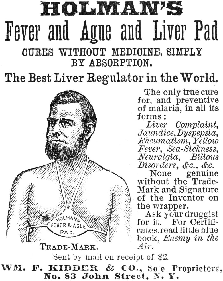 Fígado Advertisement NAmerican Patent Medicine Advertisement 1876 For HolmanS Fever and Ague Fígado Pad Poster Print por (18 x 24)