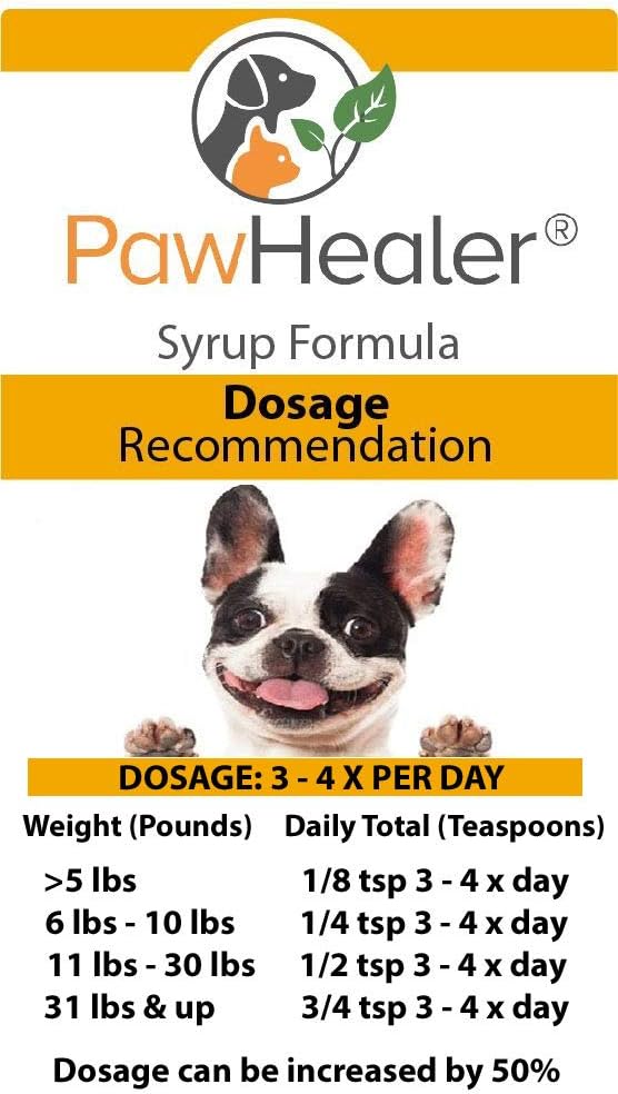 PawHealer® Cough Cough Remedy-Hound Honey Syrup (Phlegm-Heat) - para alto, Tosse de Honking - 5 fl oz ...