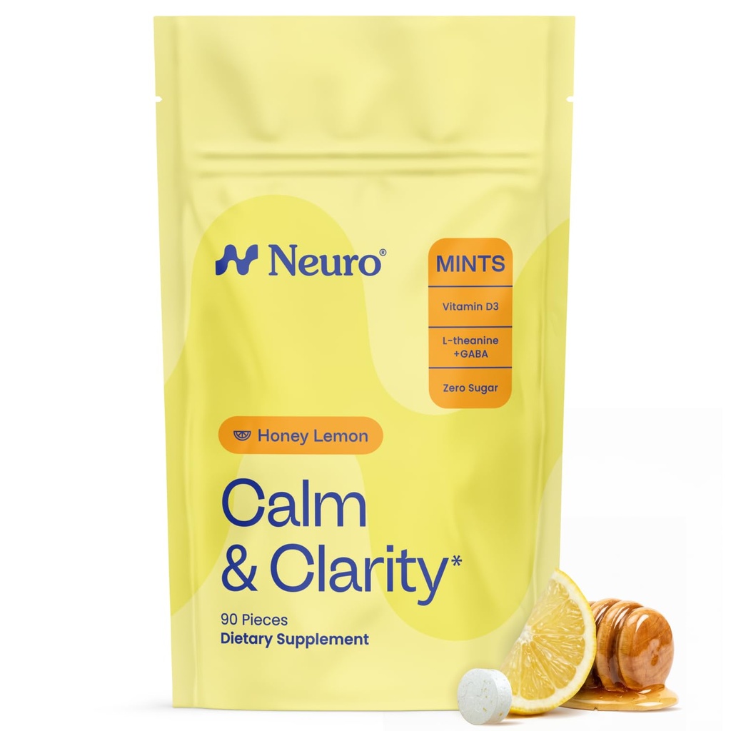 NeuroGum Calm & Clarity Mints (Lemon doce, 90 peças)