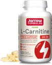 Jarrow Fórmulas L-Carnitina 500 mg - 100 Leguminosas Vegetais - Cofactor importante para a produção de energia (ATP) de gorduras - Vegan - Até 100 Servings