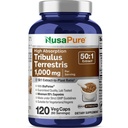 NusaPure Tribulus Terrestris 50: 1 Extracto, 1000 mg Equivalente a 50.000 mg ou 120 tampas de legumes