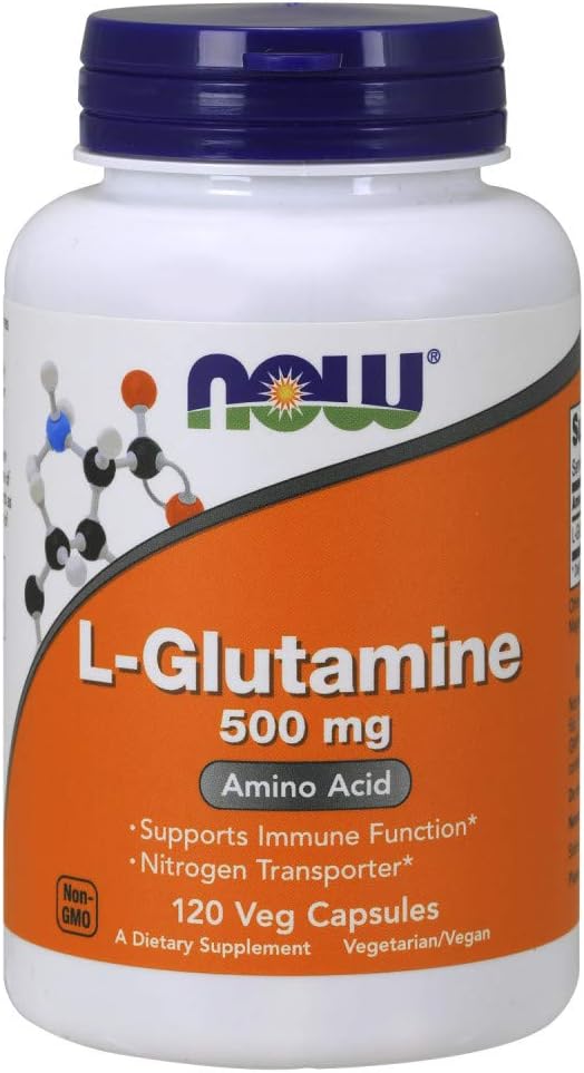 Now Foods L-Glutamina 500mg - 120 ct (Pacote de 2)
