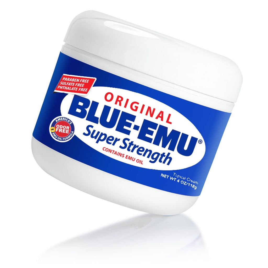 Blue-Emu Original Super creme de força, calmante músculo e apoio conjunto, 4 Oz