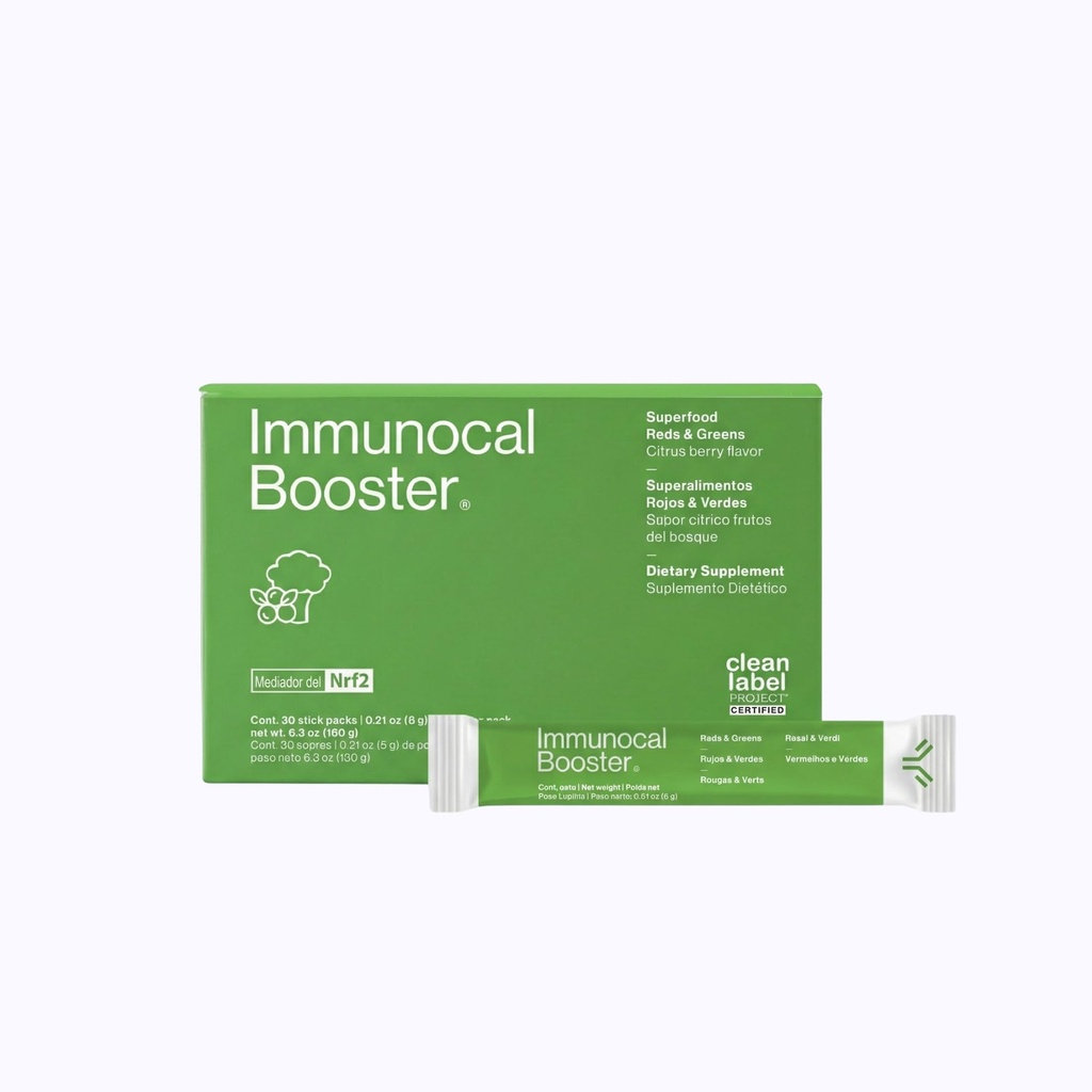 Immunocal Booster – Suplemento com mais de 50 frutas e legumes, Alivia a inflamação, Imune Support, Antioxidante, Selênio + Sulforaphane (Nrf2 ActivatorTM)