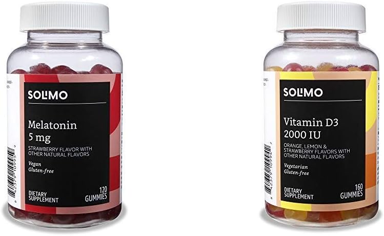 Conjunto básico de pastilhas de melatonina e vitamina D3 (2 embalagens)