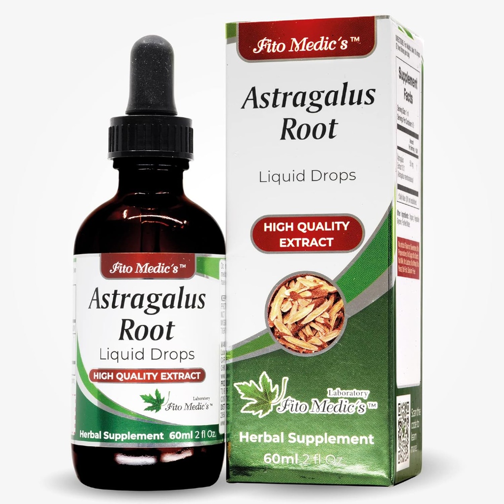 FITO MEDIC'S Lab - Astragalus Extract-Promove Saúde Global, de - Astragalus Root - Ultra alta Absorção, Álcool Livre.