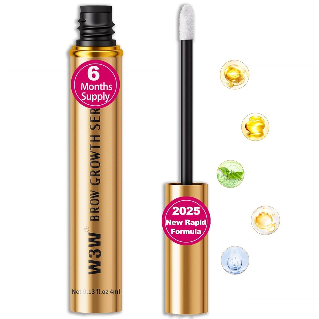Soro de crescimento da sobrancelha,2025 Upgraded ,Serum de crescimento da sobrancelha rápida para sobrancelhas mais fortes e saudáveis(Upgraded Brow Surem)