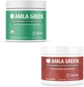 Amla Powder & Green Tea Superfood Supplement, Apoio Antioxidante, Made with Indian Gooseberries (90 porções) & Hibiscus (30 porções), Orgânico, Vegan