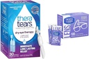 TheraTears Dry Eye Therapy Lubrificant Eye Drops, Preservative Free, 30 frascos e bom 'N Clean SmudgeGuard Lens Cleaning Wipes, 100 Wipes
