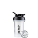 BlenderBottle clássico V2 Shaker garrafa perfeita para batidos de proteína e pré-treino, 20-onça, claro / preto