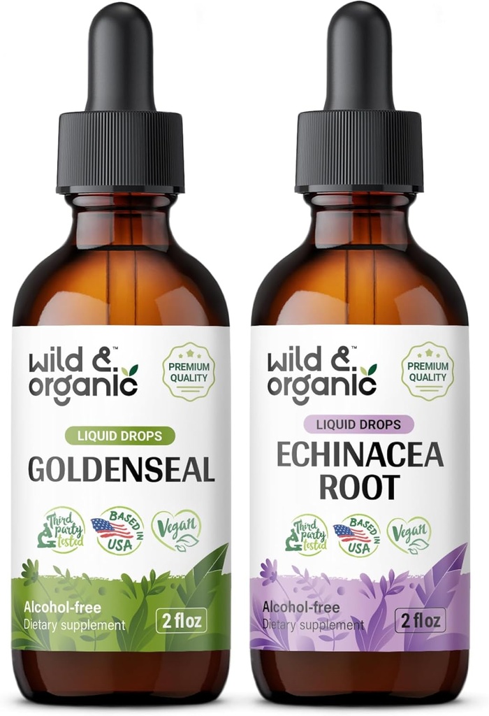 Tintura de Goldenseal 2 fl oz & Echinacea Tintura 2 fl oz