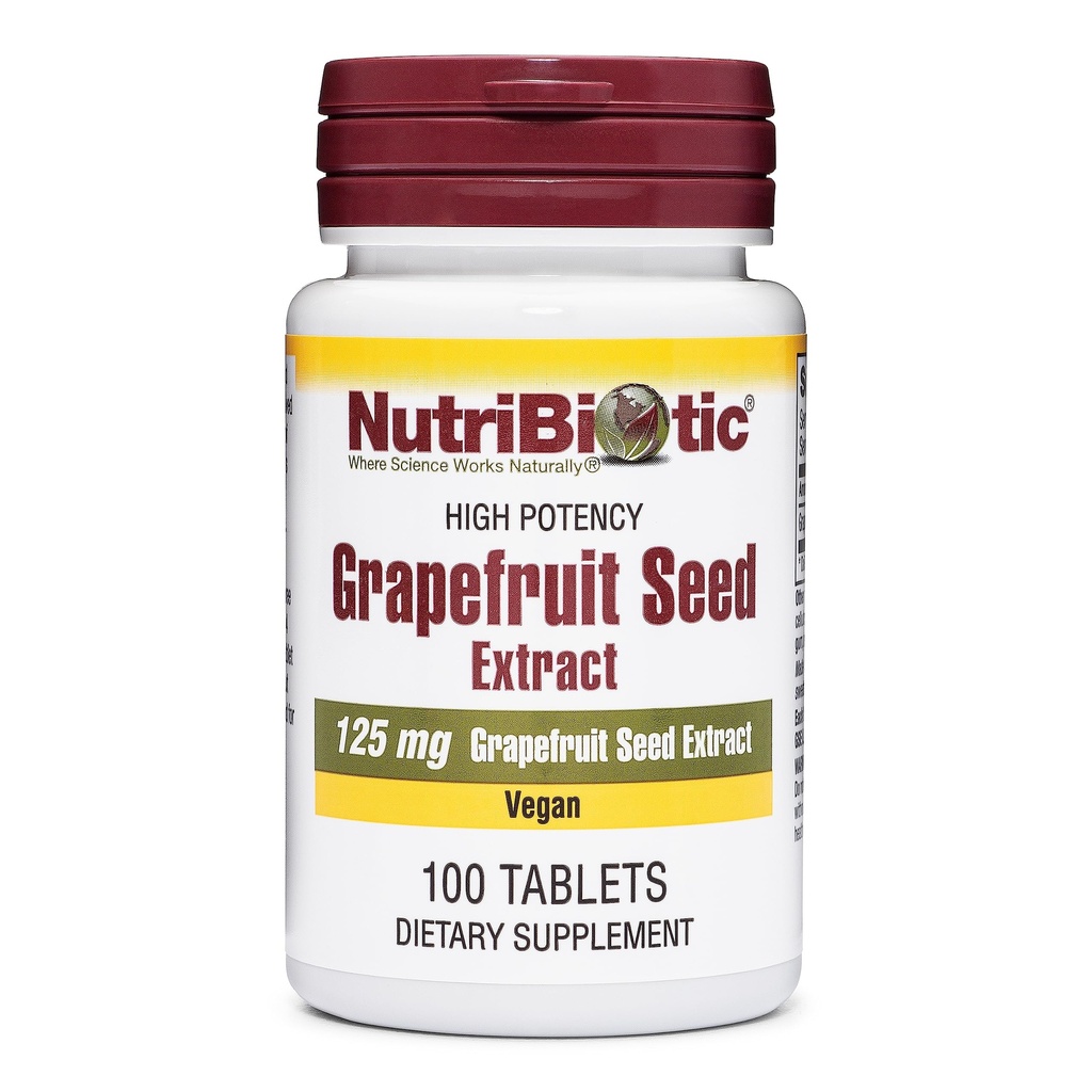 NutriBiotic – Toranja Extrair comprimidos de semente 125mg, 100 contagem de GSE de grau Premium com bioflavonóides de .
