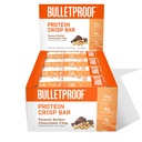 Barras de Crisp de proteína à prova de balas, Batata de chocolate de manteiga de amendoim, 12 Pack, Alta proteína, Açúcar baixo