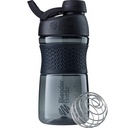 BlenderBottle SportMixer Shaker garrafa perfeita para batidos de proteína e pré-treino, 20-onça, preto