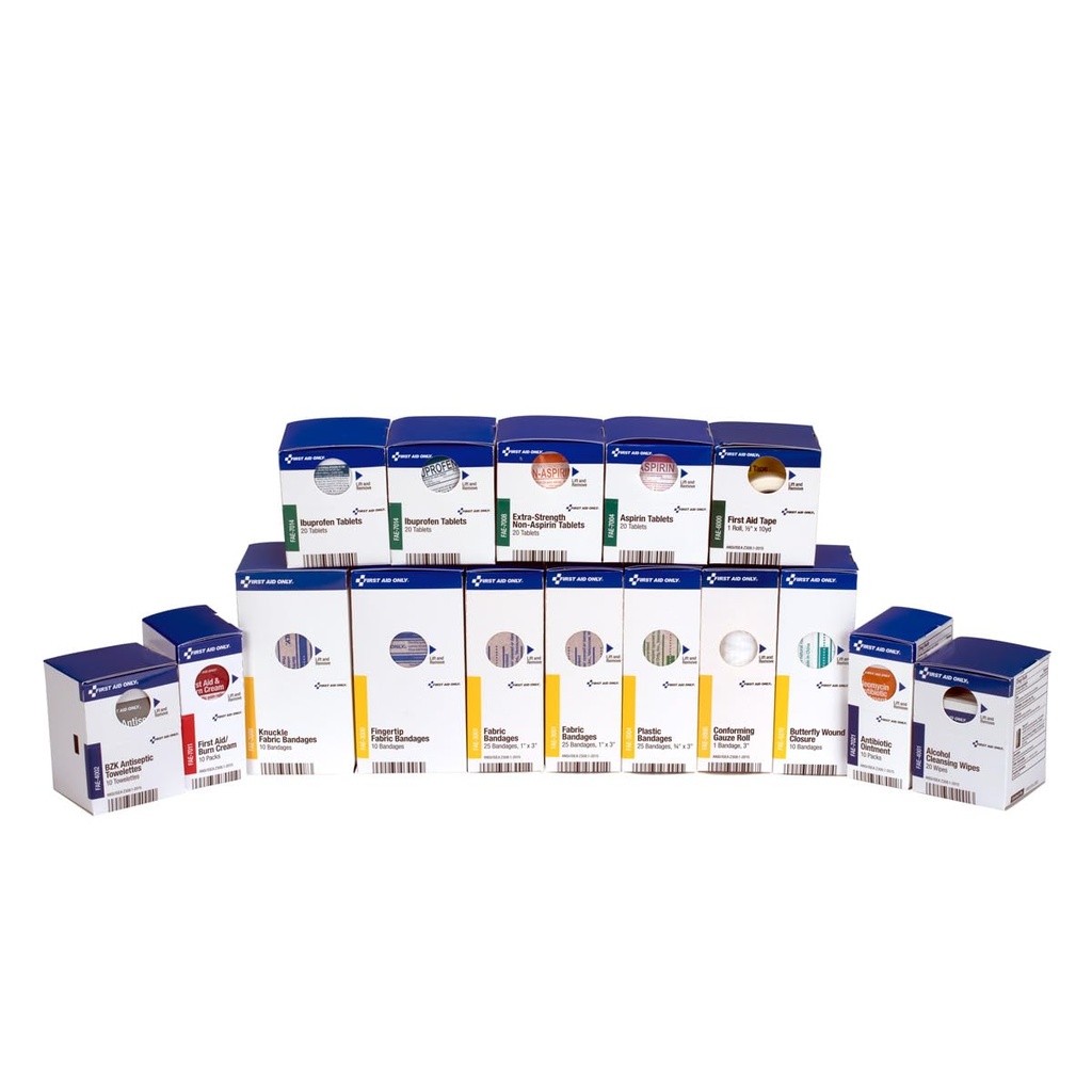Primeiros socorros apenas 700002 Kit SmartCompliance 50-Pessoal Primeiros Socorros Refil Suprimentos para Negócios, Worksite, e Casa, 237 Peças