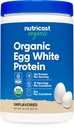 Nutricost Orgânico Ovo branco proteína em pó 8 onças (desgostoso) - 15 Grams proteína por serviço, livre de OGM, sem glúten