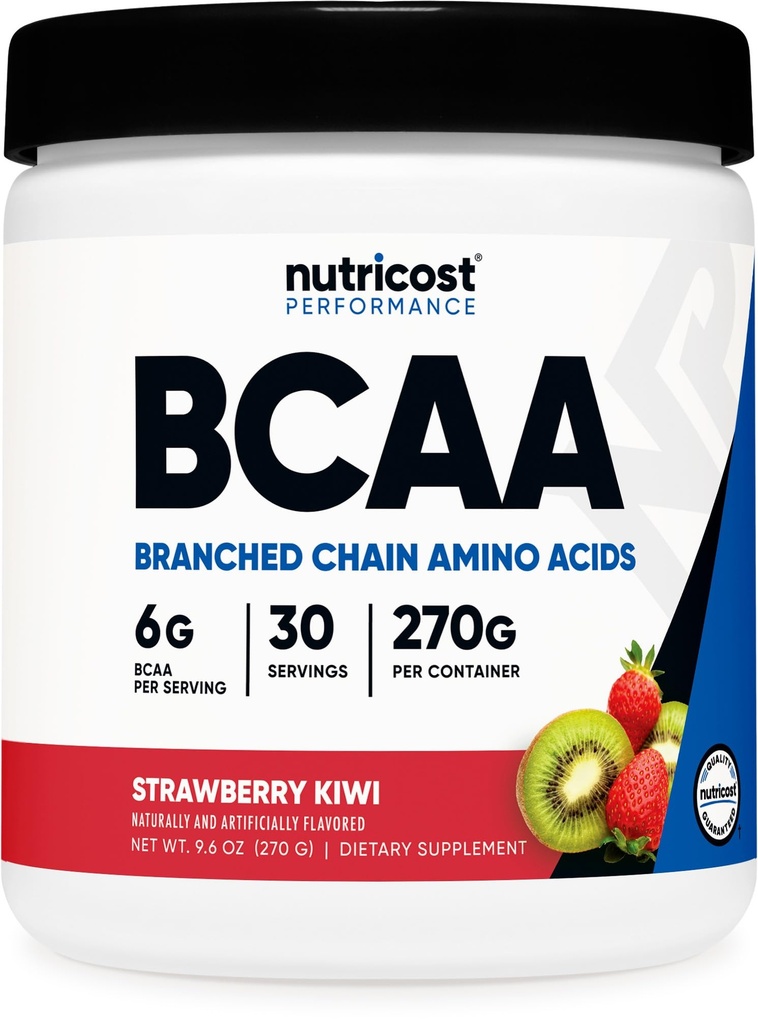 Nutricost BCAA Pó (Strawberry Kiwi, 30 Servings) - Razão ideal 2:1:1:1