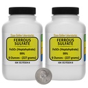Sulfato ferroso [FeSO4] 99% ACS grau pó 1 Lb em duas garrafas de proteção espacial