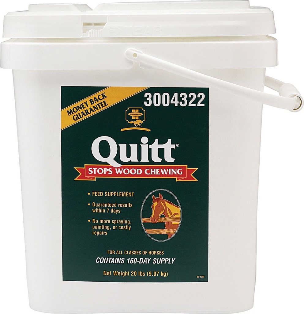 Farnam Quitt Wood Chewing Suplemento para cavalos, 20 libras