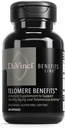 DAVINCI Labs Telomere Benefícios - Suplemento dietético para apoiar Envelhecimento saudável, níveis antioxidantes, memória e atividade de telomerase* - com extrato de raiz de Astragalus - sem glúten - 60 cápsulas vegetais