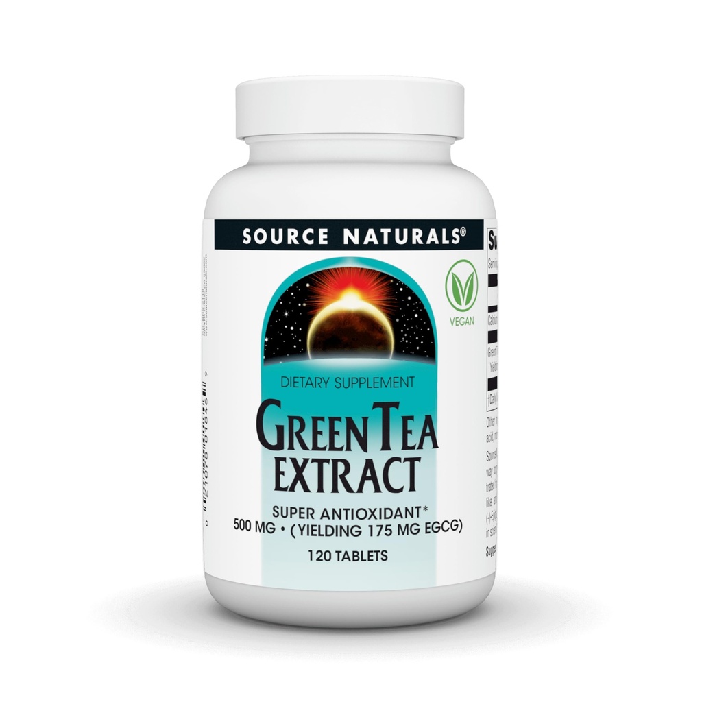 Fonte Naturals Green Tea Extract 500 mg Super Antioxidante - 120 comprimidos