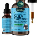 Digestão diária de essências animais para cães e gatos - suporte digestivo, respiração fresca, raiz de gengibre, extrato de sementes de funcho, suplemento líquido - 2 Fl Oz