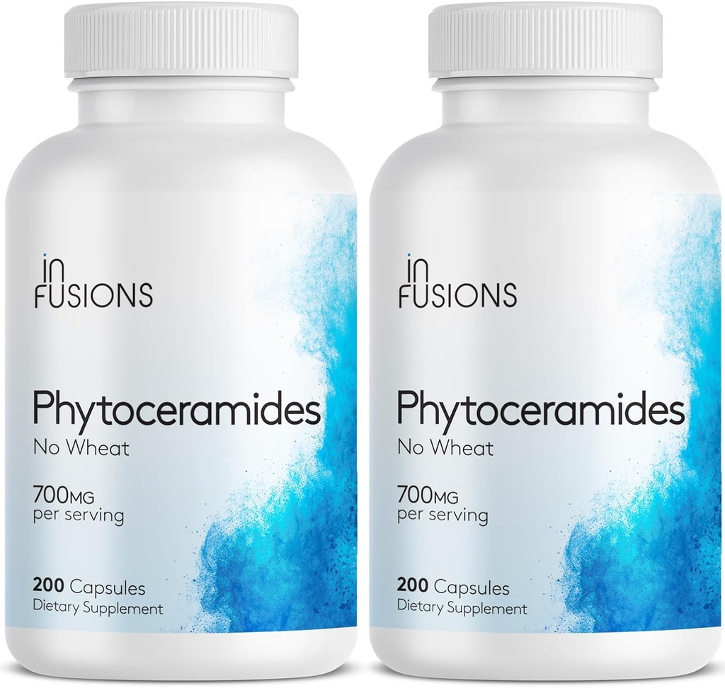 Fitoceramidas 200 Cápsulas Rejuvenescimento Rejuvenescimento Rejuvenescimento Apoio antienvelhecimento Ceramidas derivadas de plantas 700mg Gluten Free Non-GMO (2)