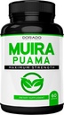 Muira Puama Root Extract 1000mg para homens e mulheres - Cápsulas Premium - 60 Count - Zero Fillers - Terceiro Pary Testado - Gluten Free & Non-GMO - EUA Made - Garantia de Qualidade - Testado para Potência e Pureza