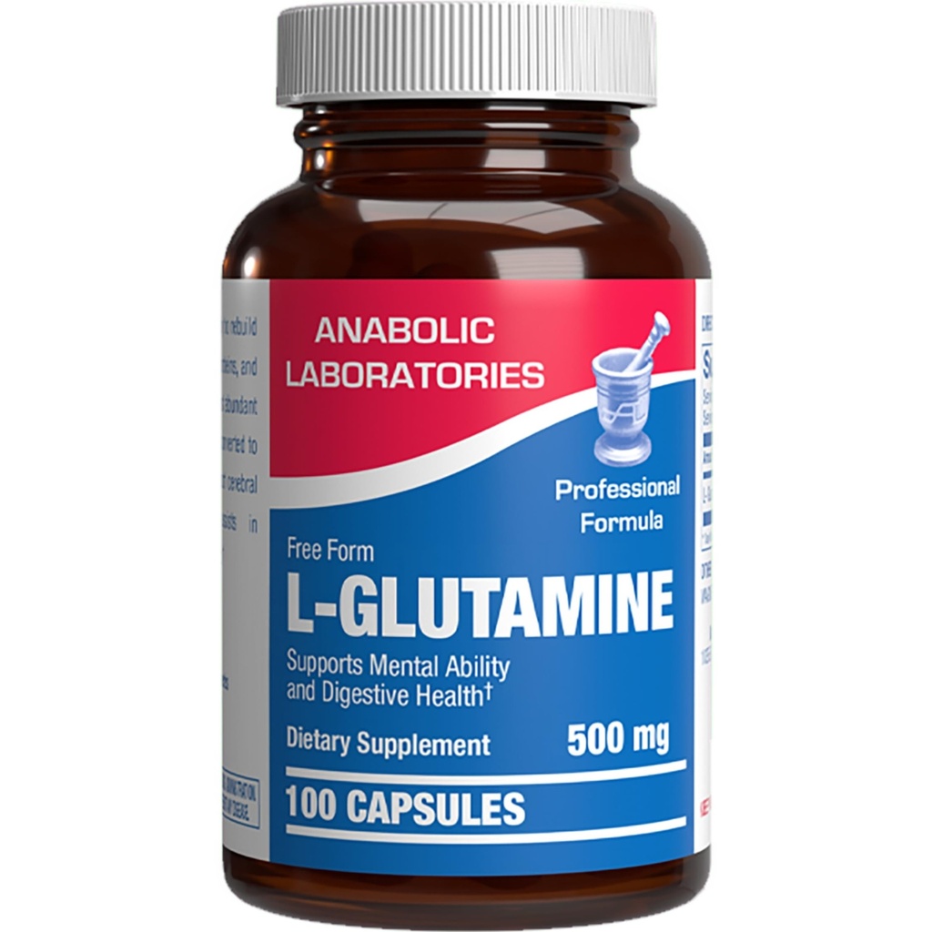 Formulário Grátis L-Glutamina Supplement - Clinical L Glutamina Cápsulas 500mg para Gut Health e Imune Support - Powerful Amino Acid Glutationa Precursor - Não-GMO & Made in the USA - 100 Servings