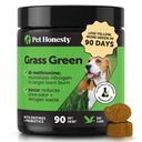 Grass Green Dog Chews - Neutralizador de urina para grama, cão Pee Grass ajuda Yard Stay Green abordando pontos de queimadura com probióticos e enzimas (Pato)