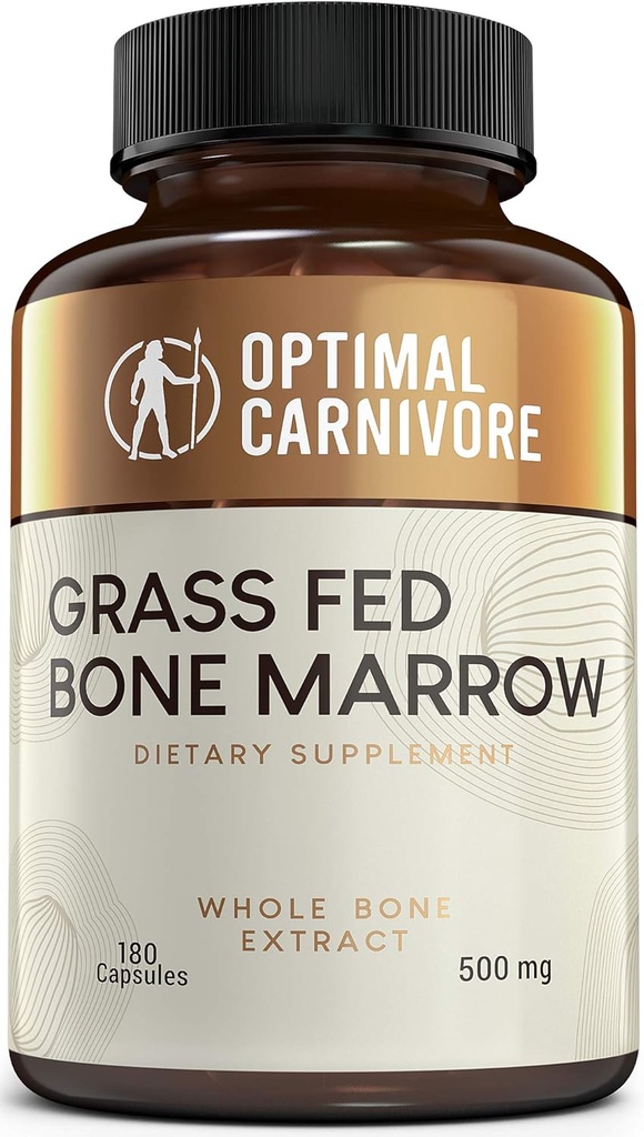 Grass Fed Bone Marrow Supplement & Trachael Cartilage, restauração óssea e suplemento de saúde conjunta, suplemento de suporte conjunto e alívio conjunto, força óssea e osso Fracture Supplement