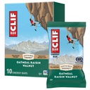 CLIF BAR - Barras de Proteínas Energéticas - Aveia Raisin Walnut - Feito com Aveia Orgânica - Barras de Energia - Não-GMO - (10 Pack)