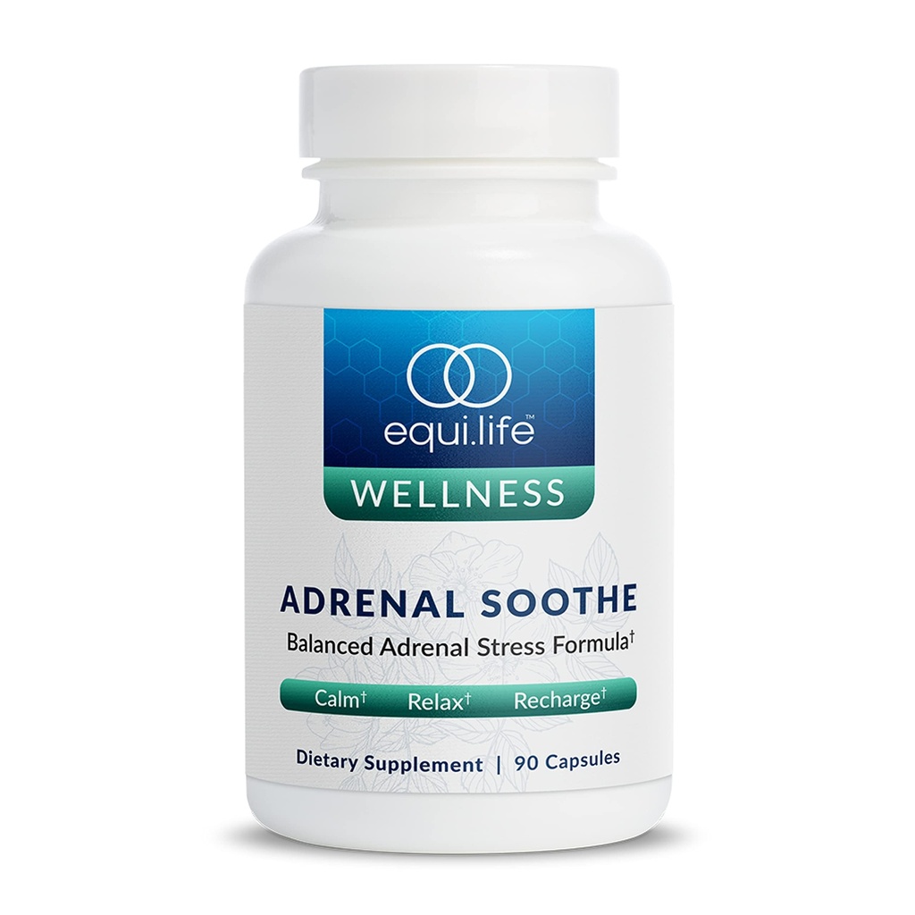 Equilife Herbal Support Supplement com Ashwagandha e L-Theanina, Projetado para o bem-estar geral diário, Suplementos para homens e mulheres, Sem glúten, Vegan, Leite grátis, Não OGM, 90 cápsulas