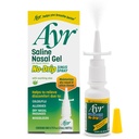 Ayr Salin Nasal Gel sem gota Spray de Sinus com Aloe Vera calmante, 0,75 Fl Oz frasco de pulverização, (Pacote de 1)