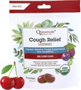 Saúde Quântica USDA Organic Cough Drops Menthol & Honey Throat Lozenges - calmante Bing Cherry Flavored Supressor - alívio da garganta seca & dor para adultos e crianças - 18 Conde