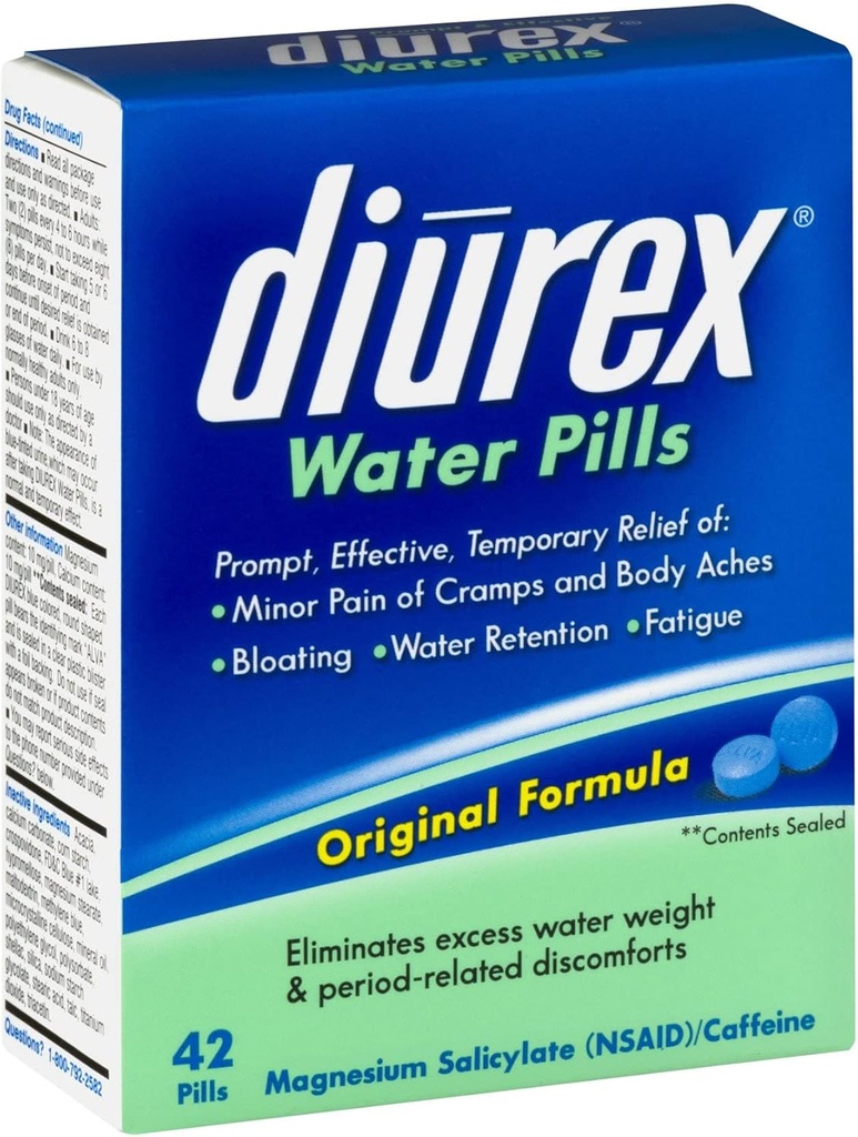 Diurex Water Pills, 42-Count (Pacote de 2)