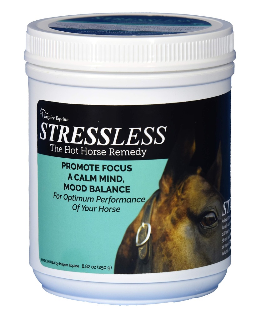 StressLess Hot Horse Suplemento - suprimentos de 60 dias - promove calma e foco - tudo natural