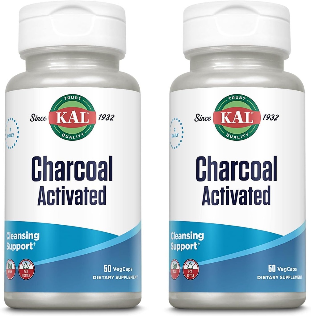KAL Charcoal 280mg - 50 Cápsulas