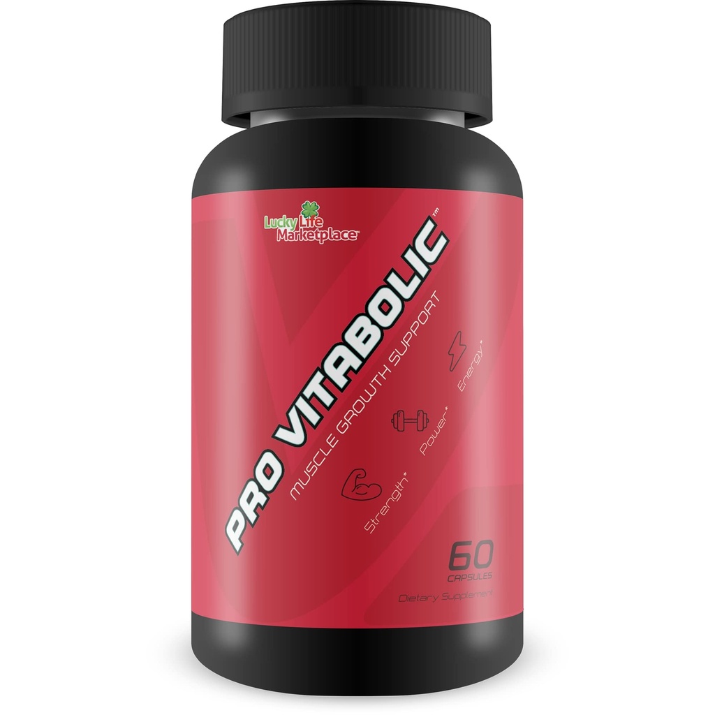 Pro Vitabolic - Apoio ao Crescimento Músculo - Aumentar a Potência, Força, Resistência e Energia - Bomba muscular explosiva para grandes ganhos - Ajuda Oxigênio e Nutriente Entrega aos Músculos - L-Arginina & L-Citrulina