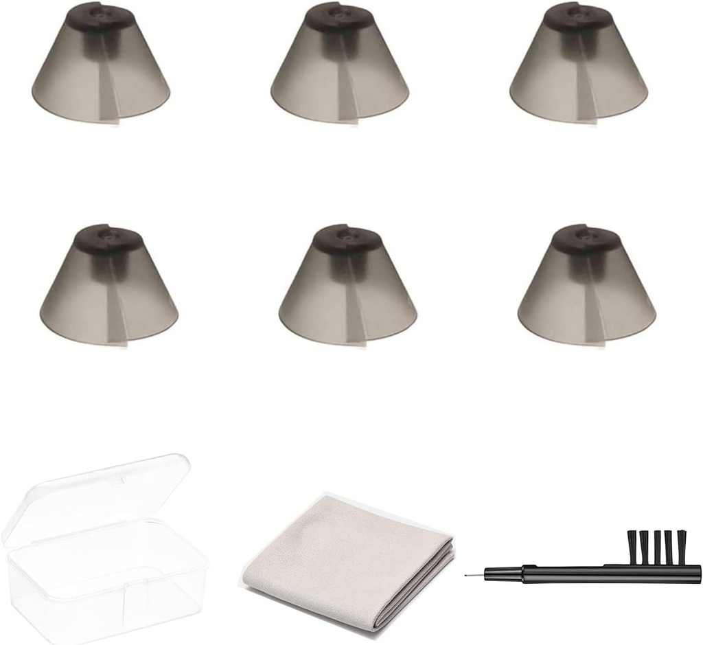 6 Condes GN resomud Sure Fit Hearing Aid Domes for Standard Receptor BTE Hearing Amplifier Ear Tips Domes